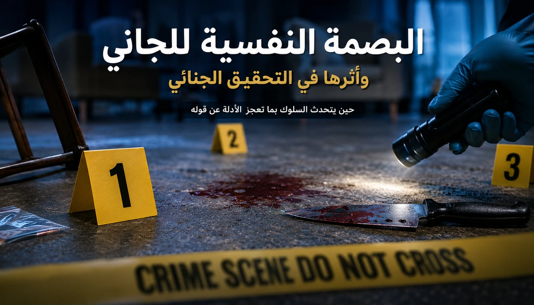 البصمة النفسية للجاني وأثرها في التحقيق الجنائي | دور علم النفس الجنائي في كشف الجرائم