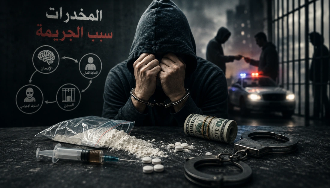 المخدرات والجريمة: كيف يحول الإدمان الإنسان إلى مشروع مجرم في ضوء علم النفس الجنائي؟